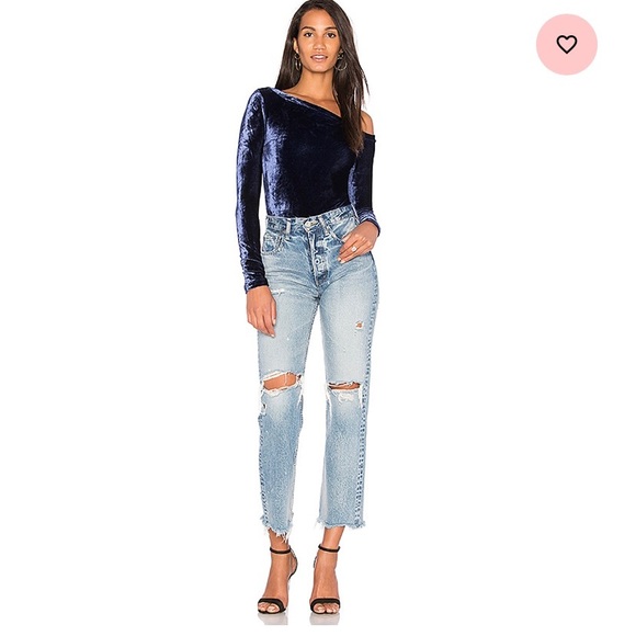 Revolve Backtosquareone Velvet Bodysuit - Picture 5 of 6